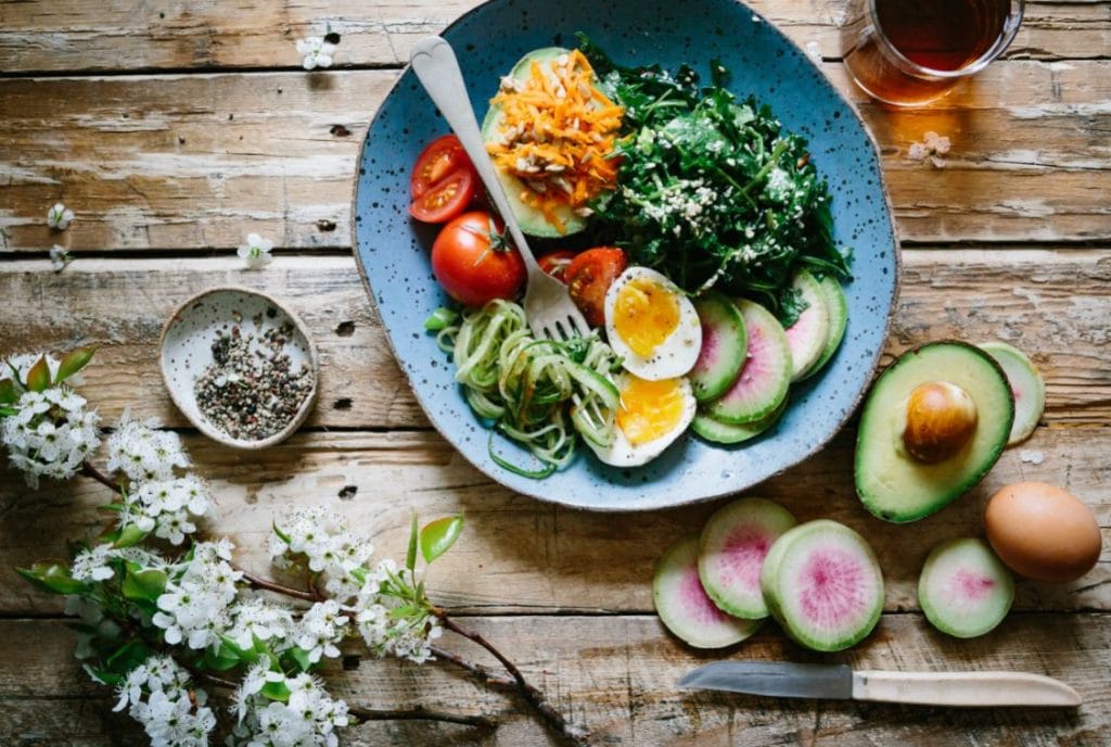 assiette aliments équilibrés