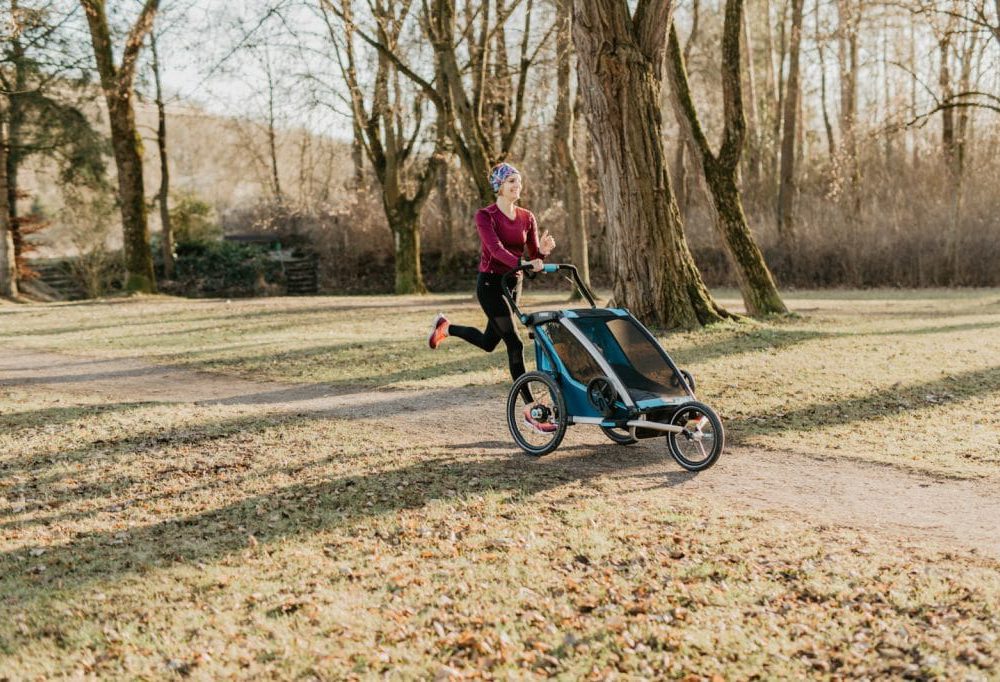 Auch nach der Geburt ihres Sohnes geht Anni gerne joggen. Foto: Katharina Böhler