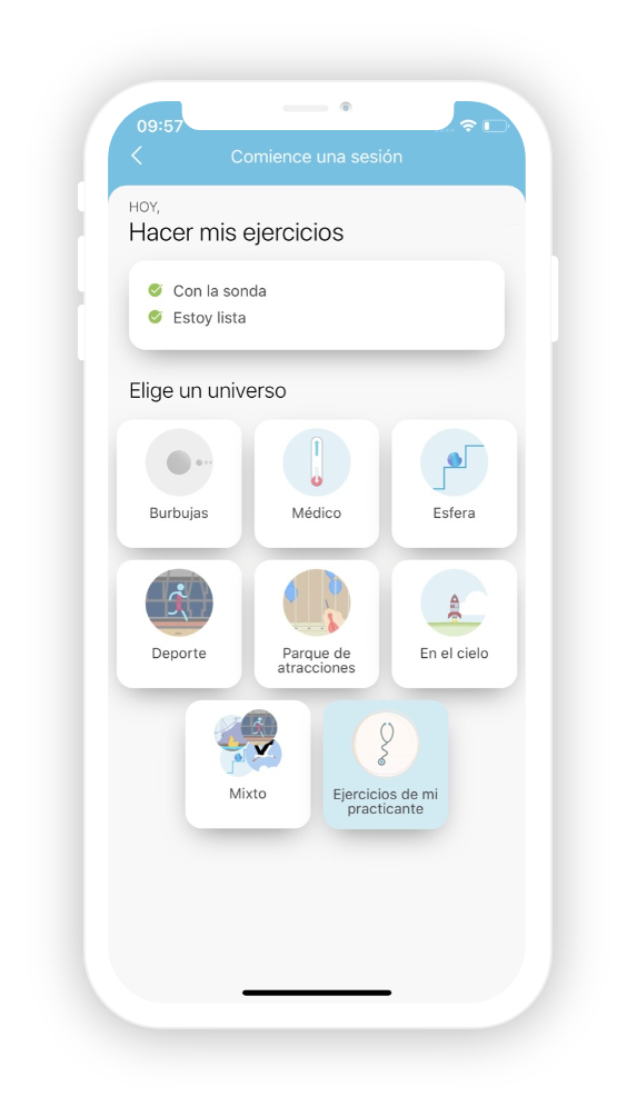 Aplicación Emy para la rehabilitación del suelo pélvico