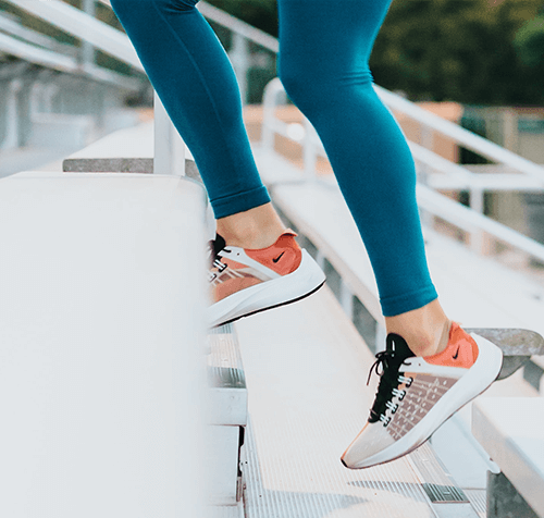 running woman without incontinence issues