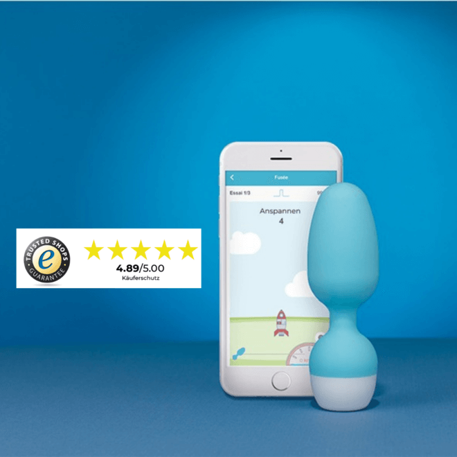 Beckenbodentrainer Emy mit App und Bewertungen