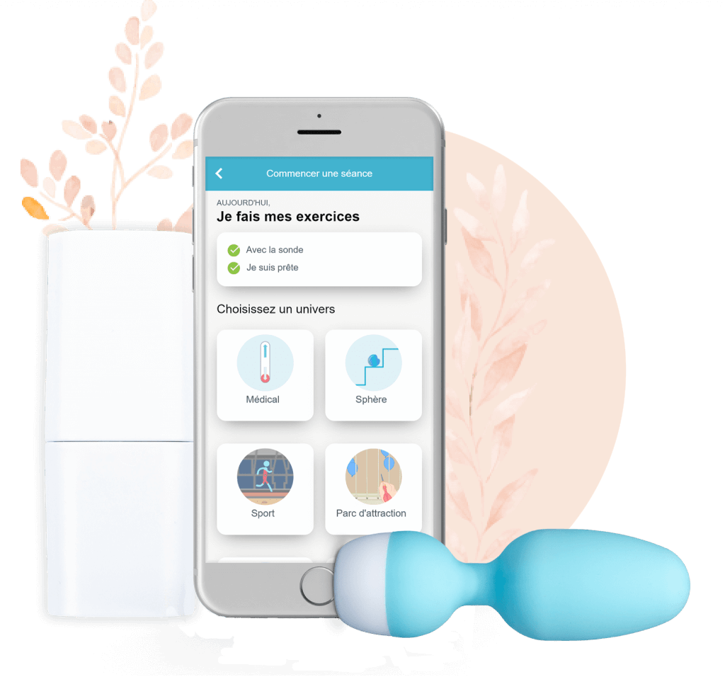 application et sonde emy pour une rééducation du périnée efficace et à domicile