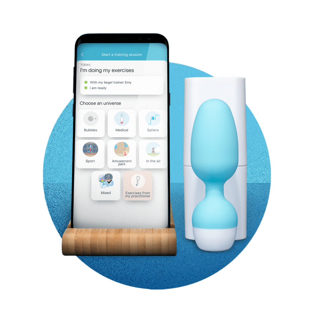 Emy smart kegel solution against urinary incontinence and pelvic floor exercises