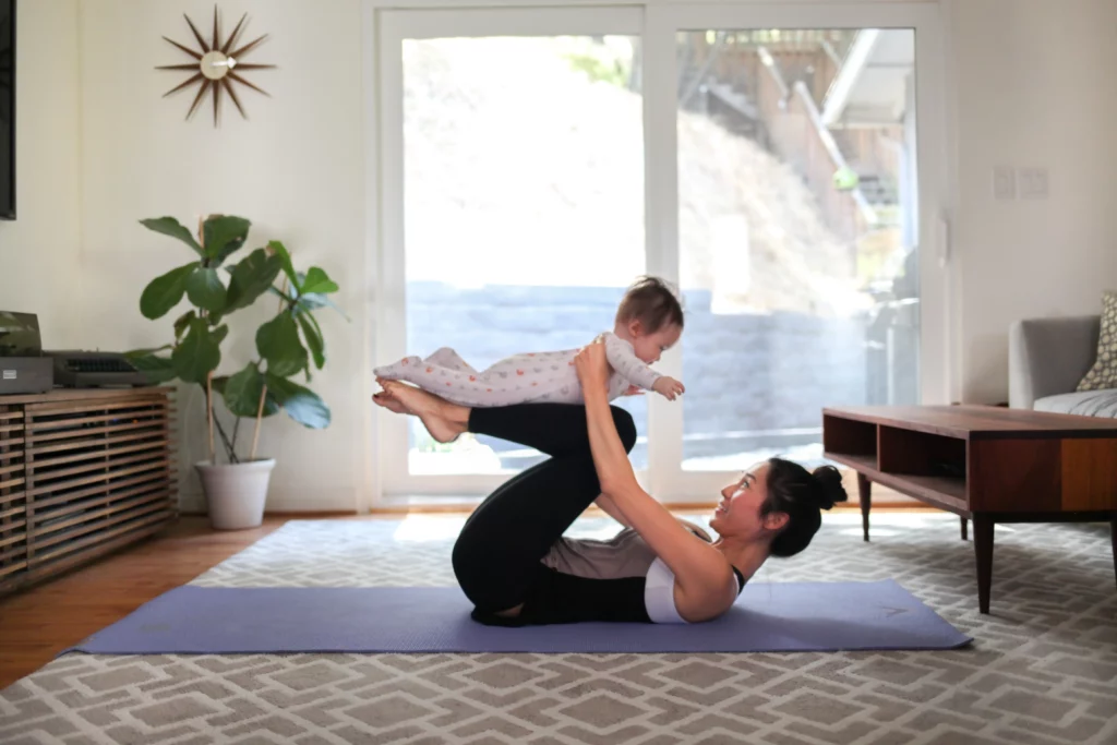 Yoga post natal avec sonde de rééducation périnéale
