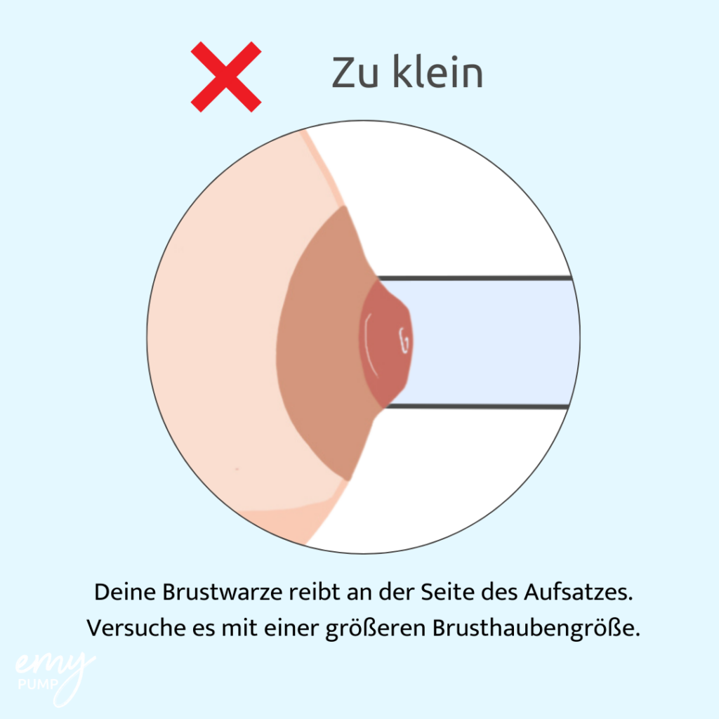 Wie erkennt man, ob die Brusthaubengröße zu klein ist?